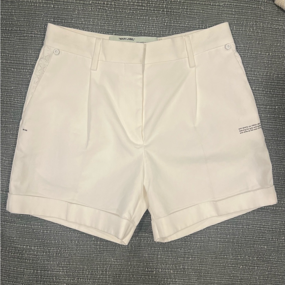 Off-White high waisted cotton shorts, size 42